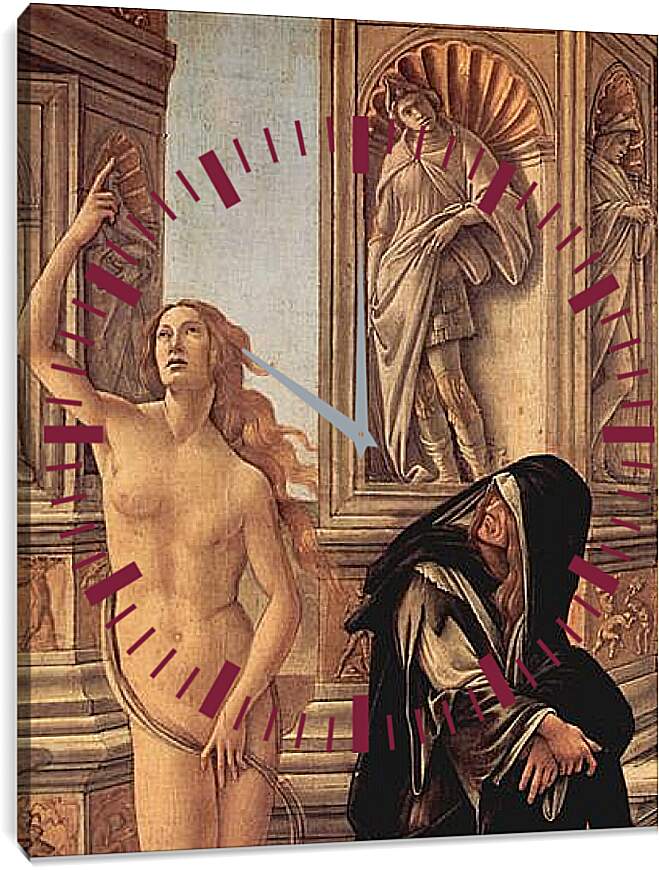 Часы картина - The Calumny of Apelles (detail) Сандро Боттичелли