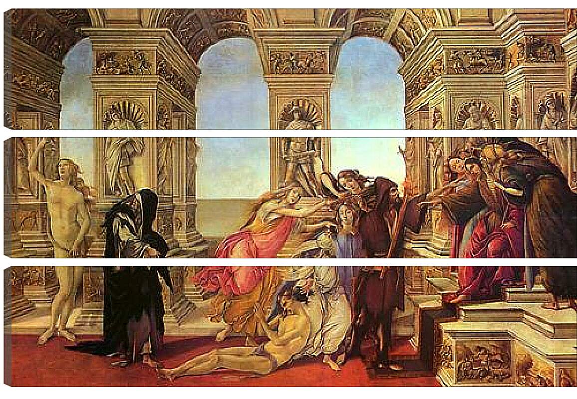 Модульная картина - The Calumny of Apelles. Сандро Боттичелли