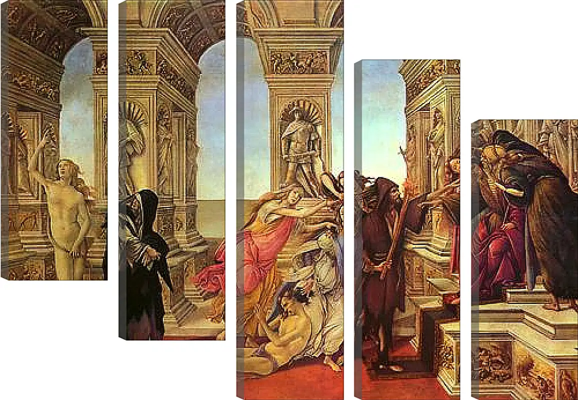 Модульная картина - The Calumny of Apelles. Сандро Боттичелли