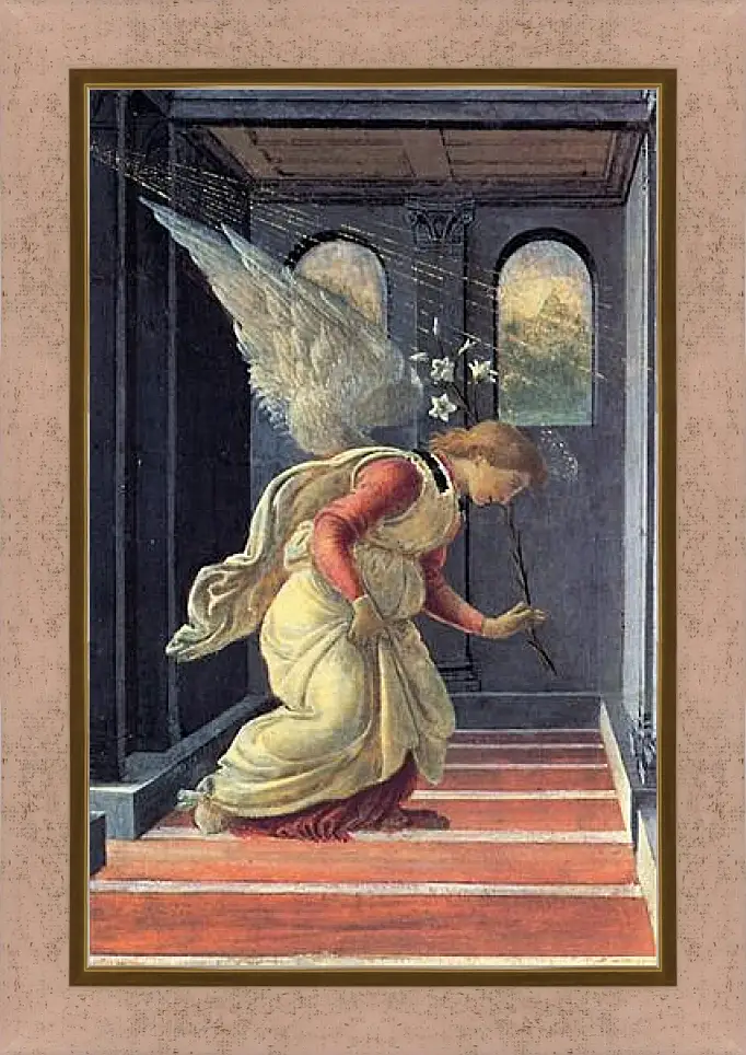 Картина в раме - The Annunciation detail (2) Сандро Боттичелли