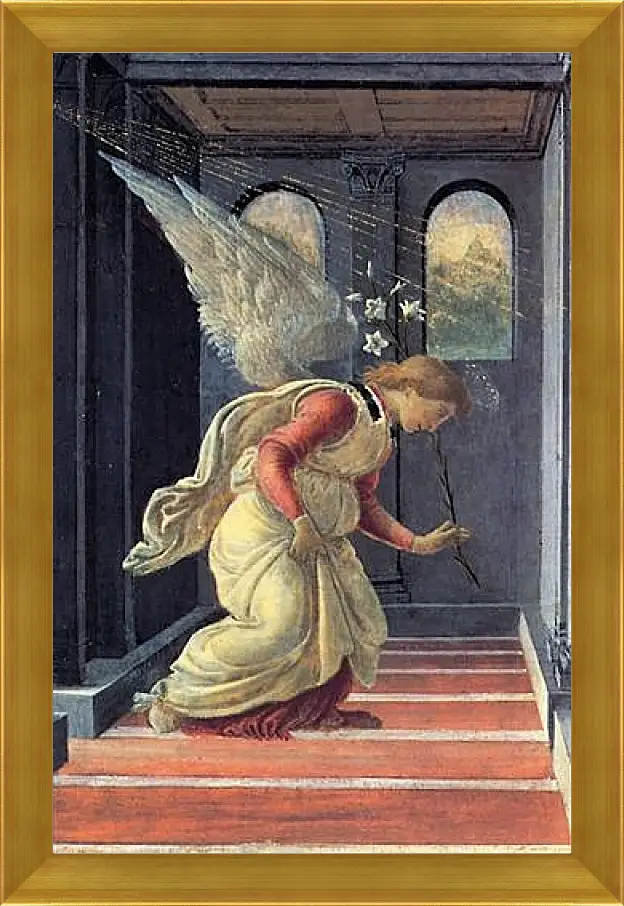 Картина в раме - The Annunciation detail (2) Сандро Боттичелли