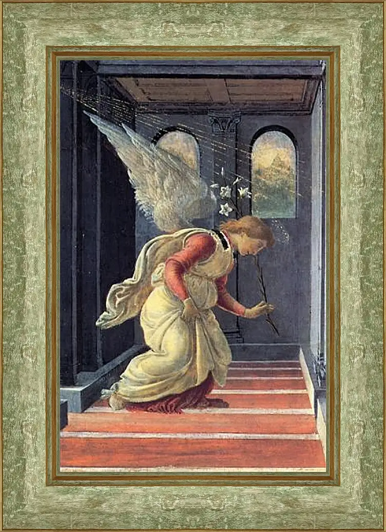 Картина в раме - The Annunciation detail (2) Сандро Боттичелли