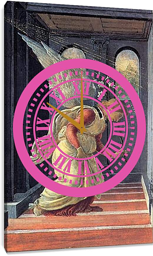 Часы картина - The Annunciation detail (2) Сандро Боттичелли
