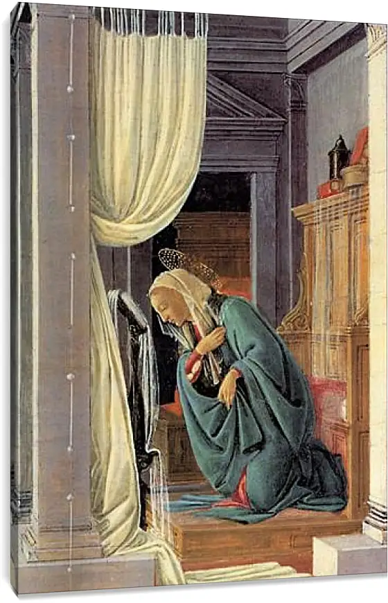 Постер и плакат - The Annunciation detail. Сандро Боттичелли