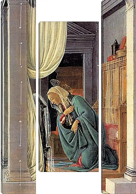 Модульная картина - The Annunciation detail. Сандро Боттичелли