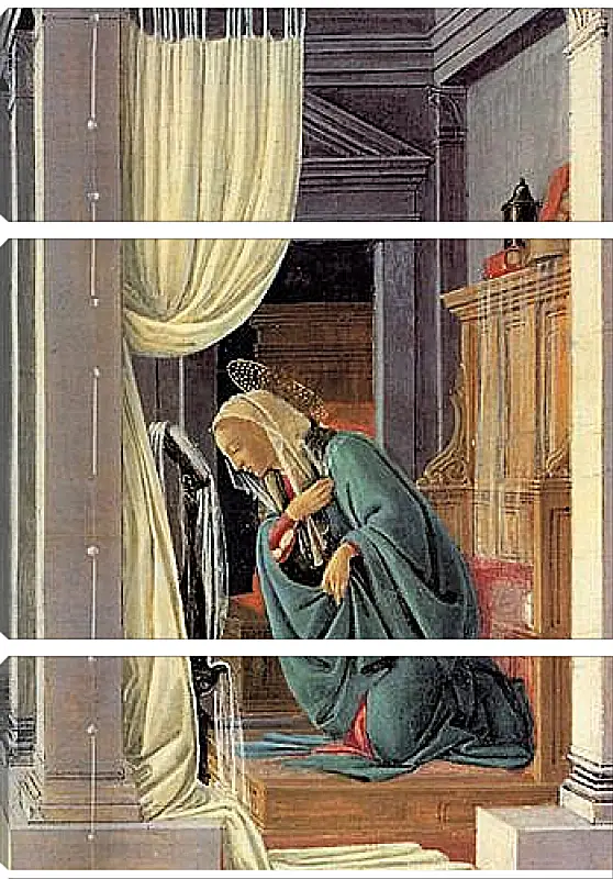 Модульная картина - The Annunciation detail. Сандро Боттичелли