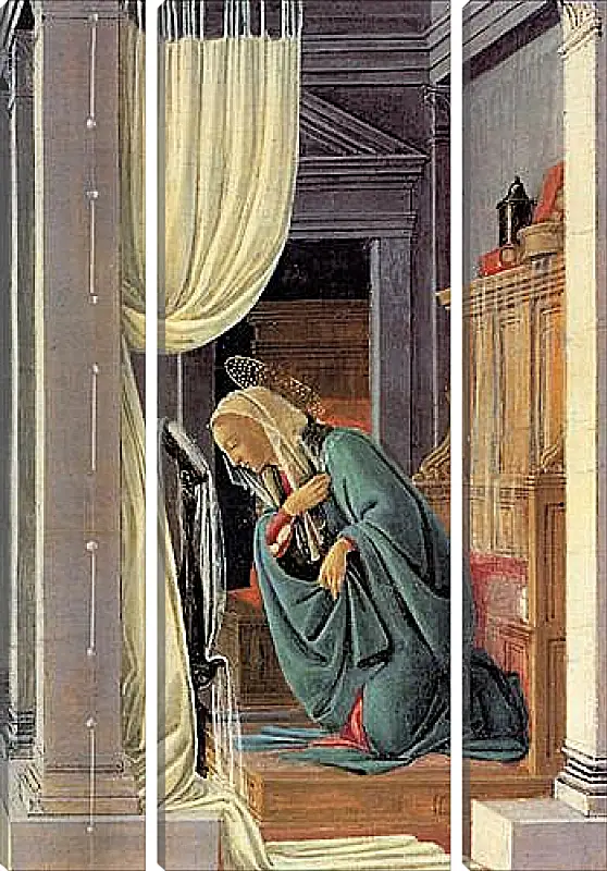 Модульная картина - The Annunciation detail. Сандро Боттичелли