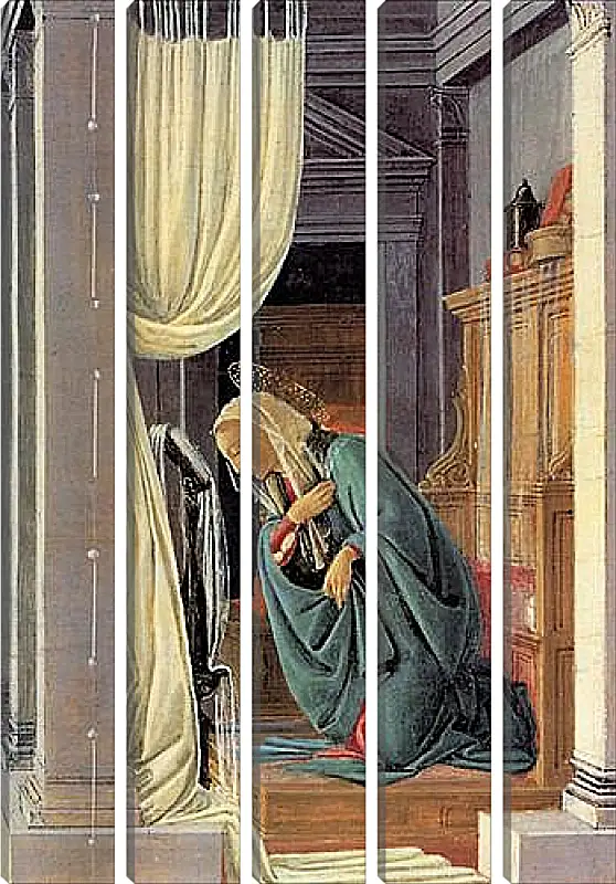 Модульная картина - The Annunciation detail. Сандро Боттичелли