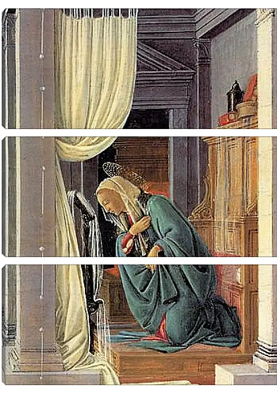 Модульная картина - The Annunciation detail. Сандро Боттичелли