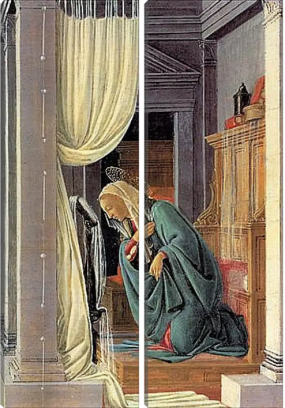 Модульная картина - The Annunciation detail. Сандро Боттичелли