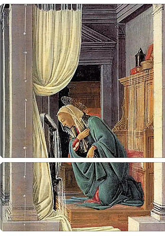 Модульная картина - The Annunciation detail. Сандро Боттичелли