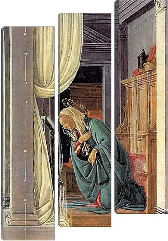 Модульная картина - The Annunciation detail. Сандро Боттичелли