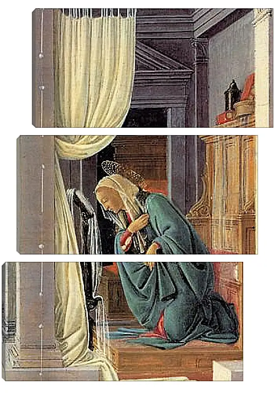 Модульная картина - The Annunciation detail. Сандро Боттичелли