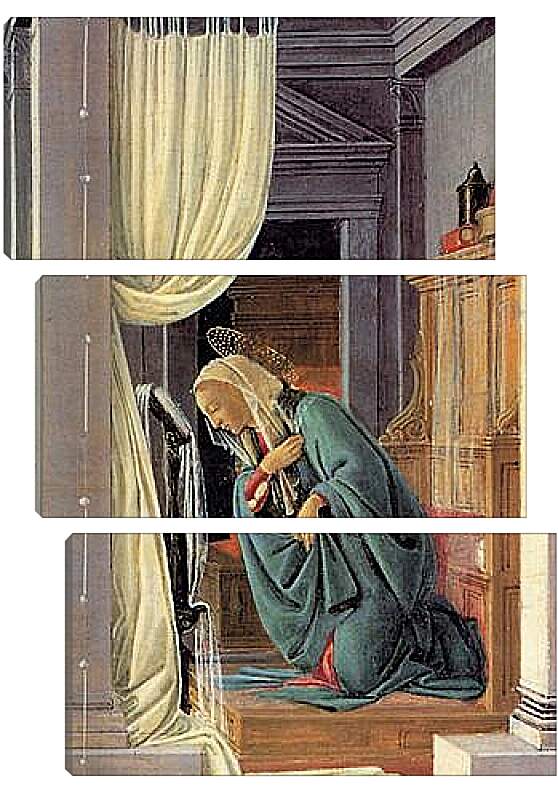 Модульная картина - The Annunciation detail. Сандро Боттичелли