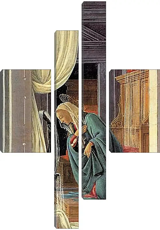 Модульная картина - The Annunciation detail. Сандро Боттичелли