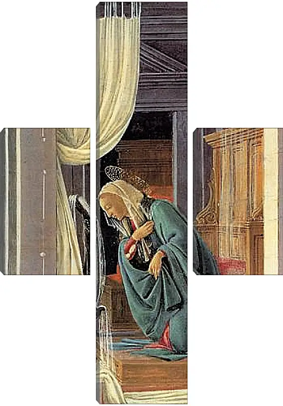 Модульная картина - The Annunciation detail. Сандро Боттичелли