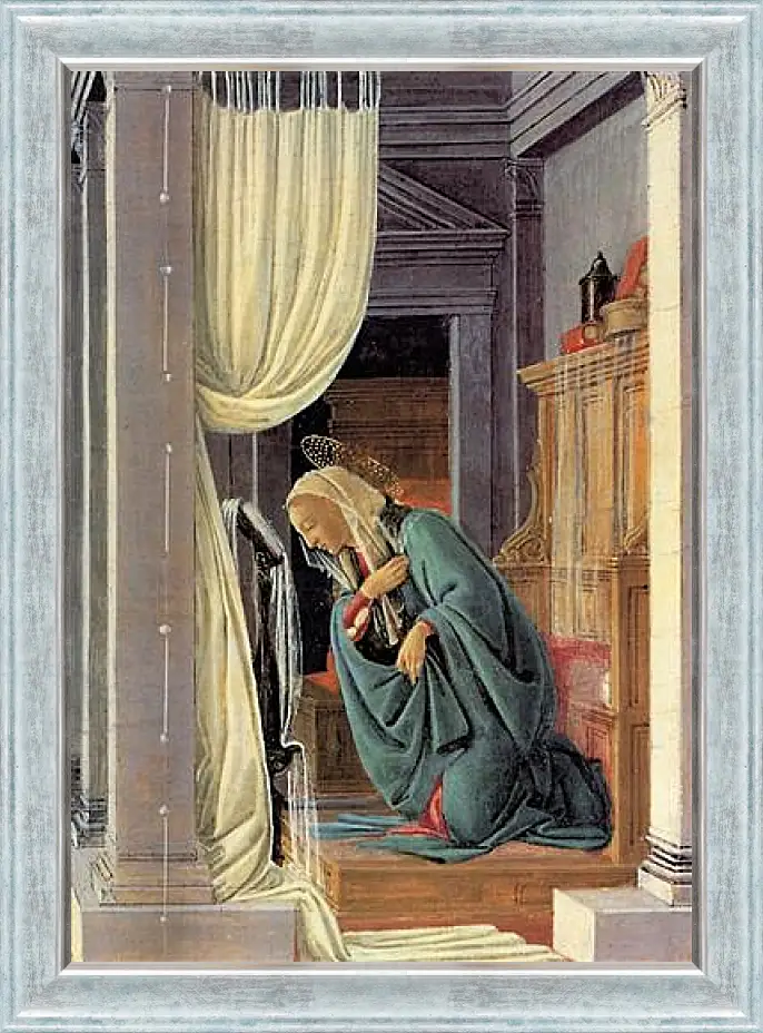 Картина в раме - The Annunciation detail. Сандро Боттичелли