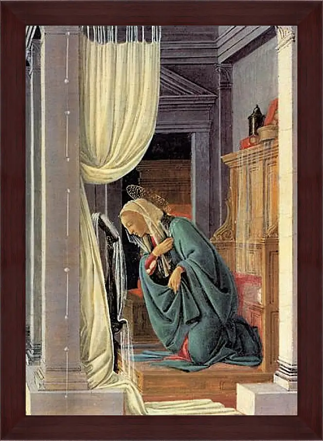 Картина в раме - The Annunciation detail. Сандро Боттичелли