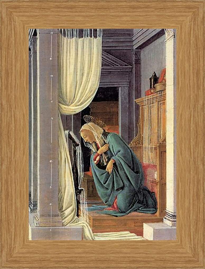 Картина в раме - The Annunciation detail. Сандро Боттичелли