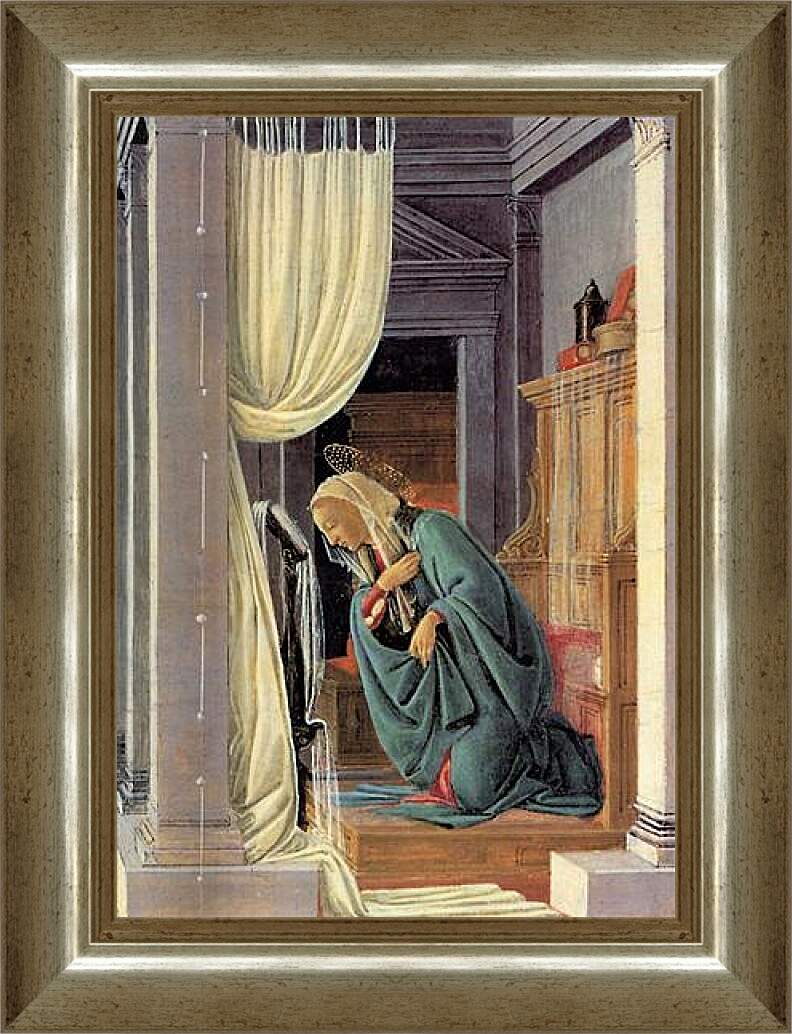 Картина в раме - The Annunciation detail. Сандро Боттичелли