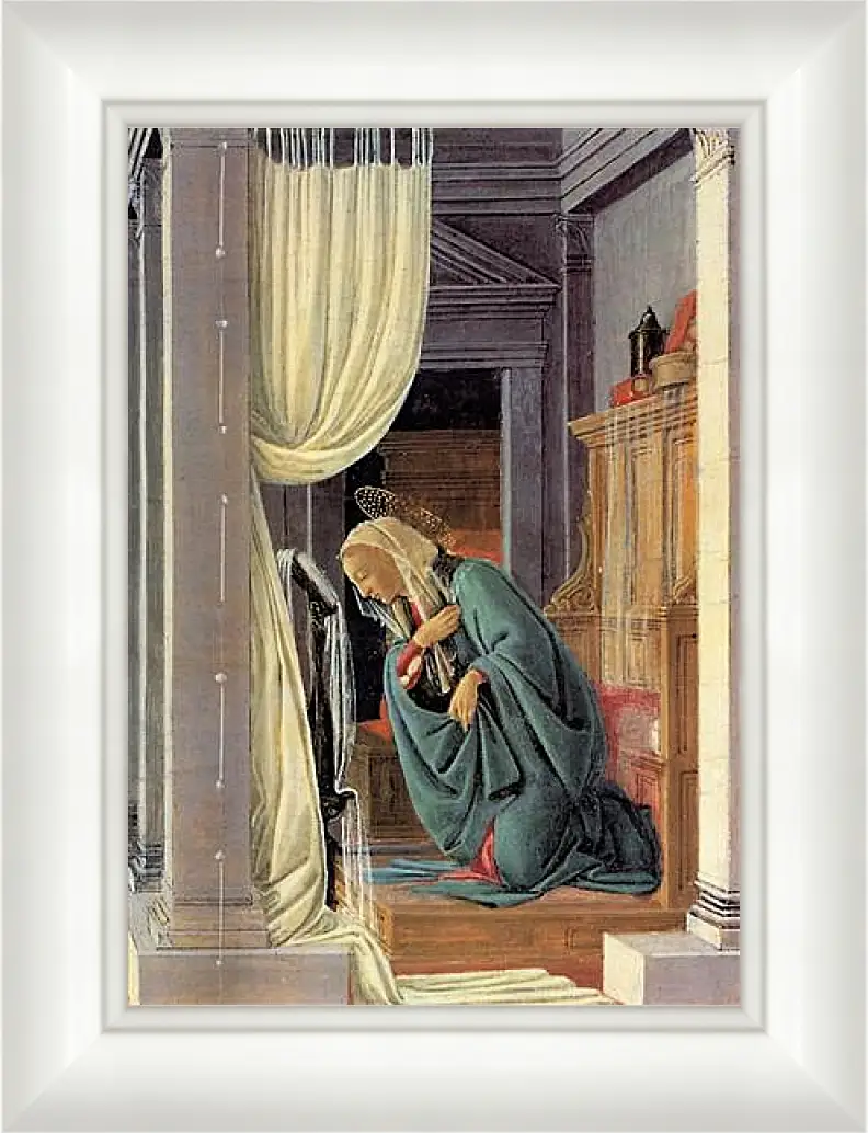 Картина в раме - The Annunciation detail. Сандро Боттичелли