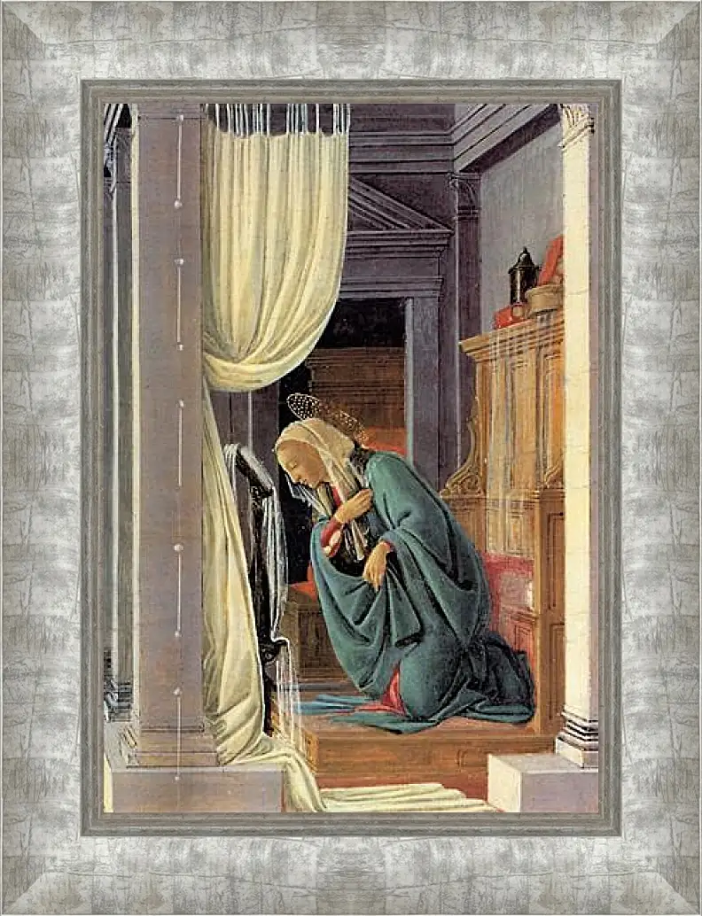 Картина в раме - The Annunciation detail. Сандро Боттичелли