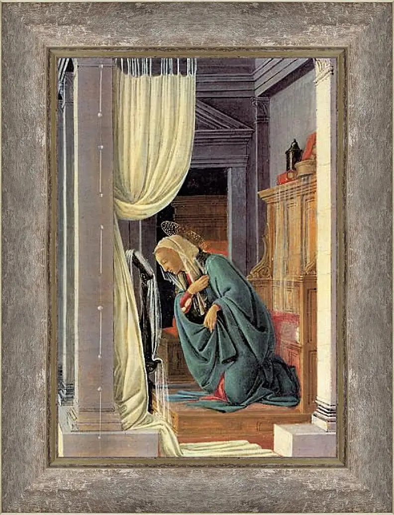 Картина в раме - The Annunciation detail. Сандро Боттичелли