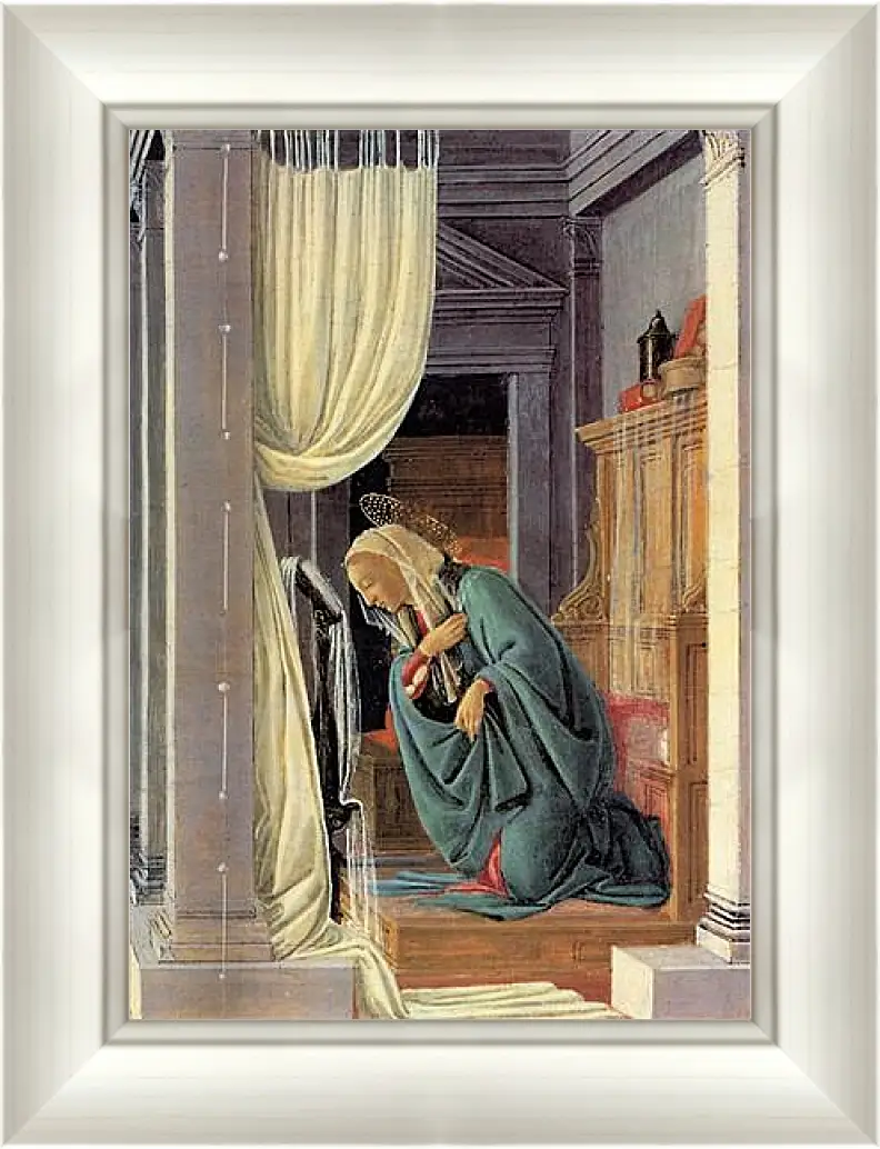 Картина в раме - The Annunciation detail. Сандро Боттичелли