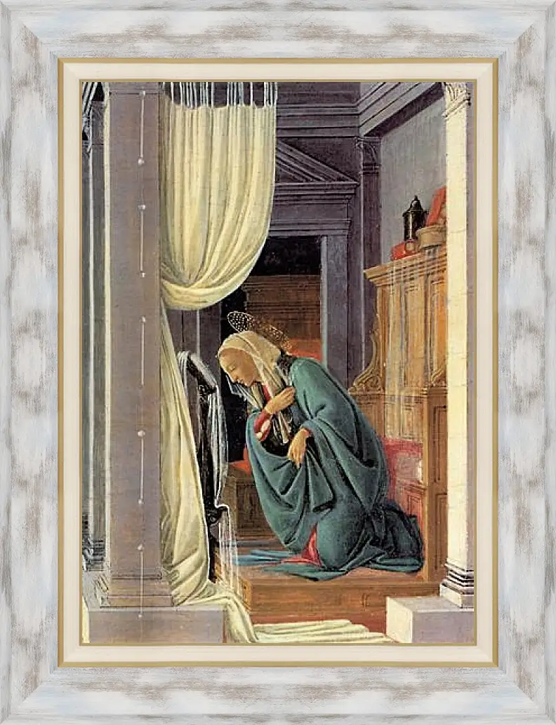 Картина в раме - The Annunciation detail. Сандро Боттичелли