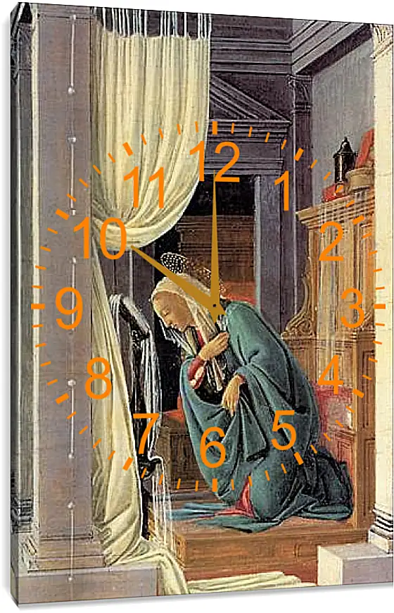 Часы картина - The Annunciation detail. Сандро Боттичелли