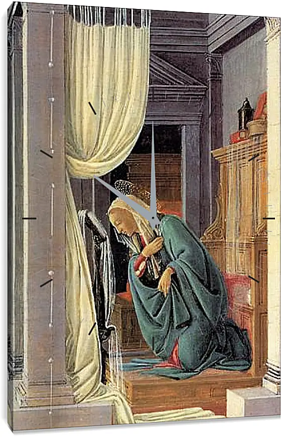 Часы картина - The Annunciation detail. Сандро Боттичелли