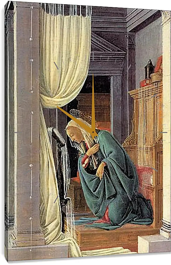 Часы картина - The Annunciation detail. Сандро Боттичелли