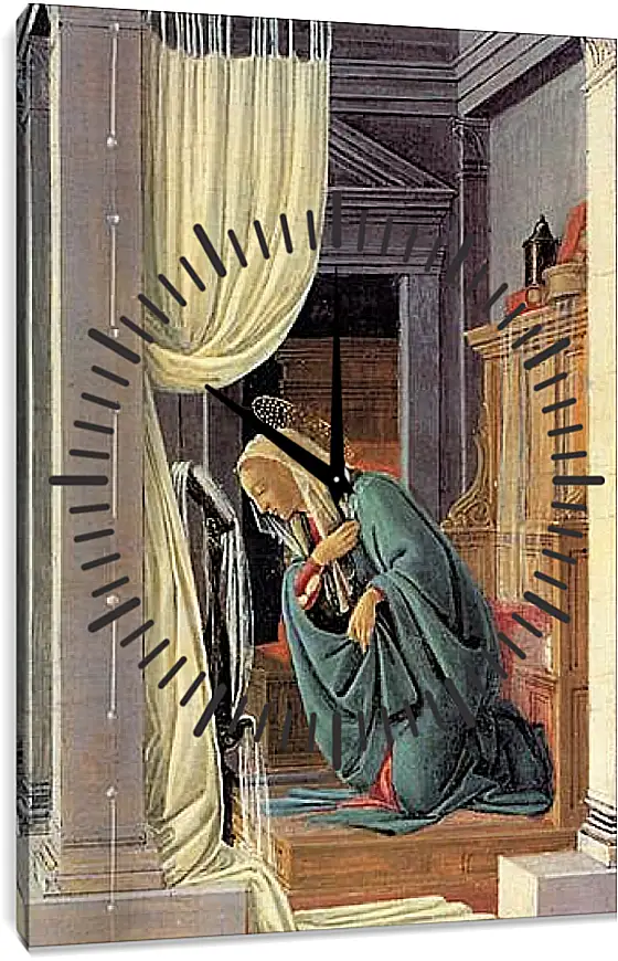 Часы картина - The Annunciation detail. Сандро Боттичелли