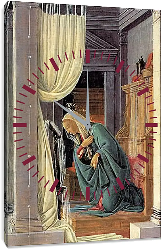 Часы картина - The Annunciation detail. Сандро Боттичелли