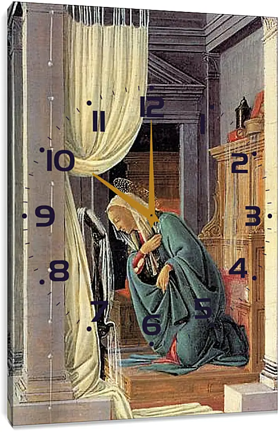 Часы картина - The Annunciation detail. Сандро Боттичелли