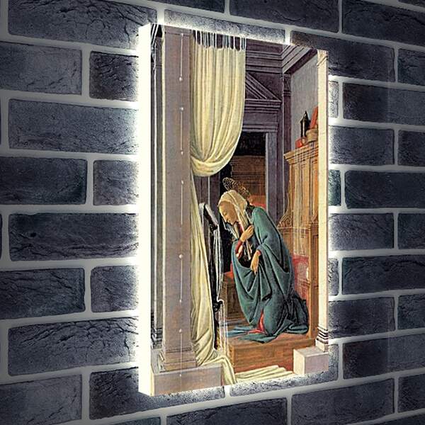Лайтбокс световая панель - The Annunciation detail. Сандро Боттичелли