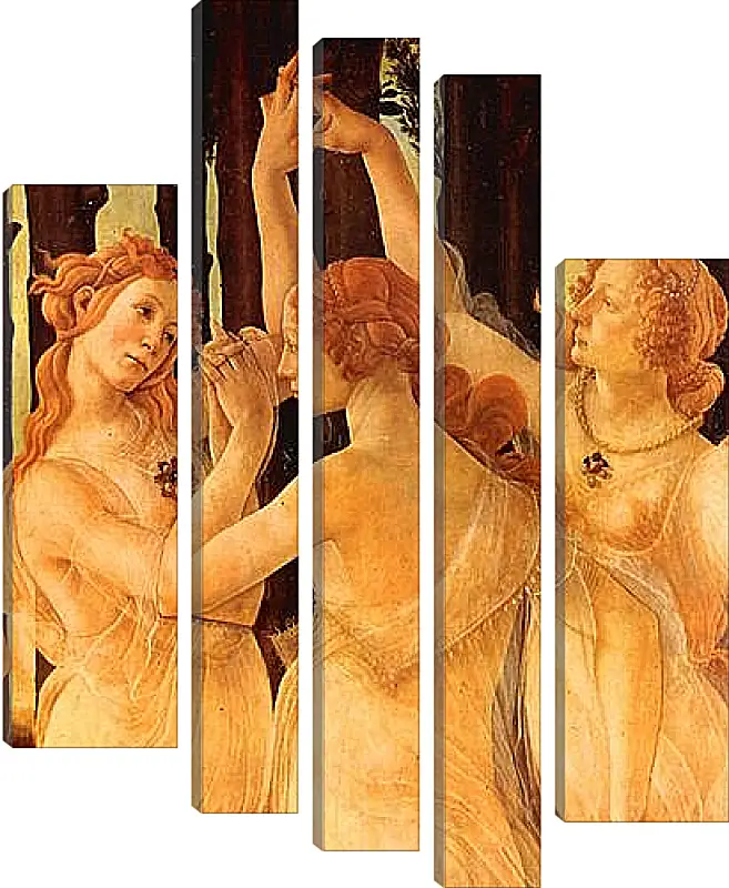 Модульная картина - Spring Primavera (detail Three Graces) Сандро Боттичелли