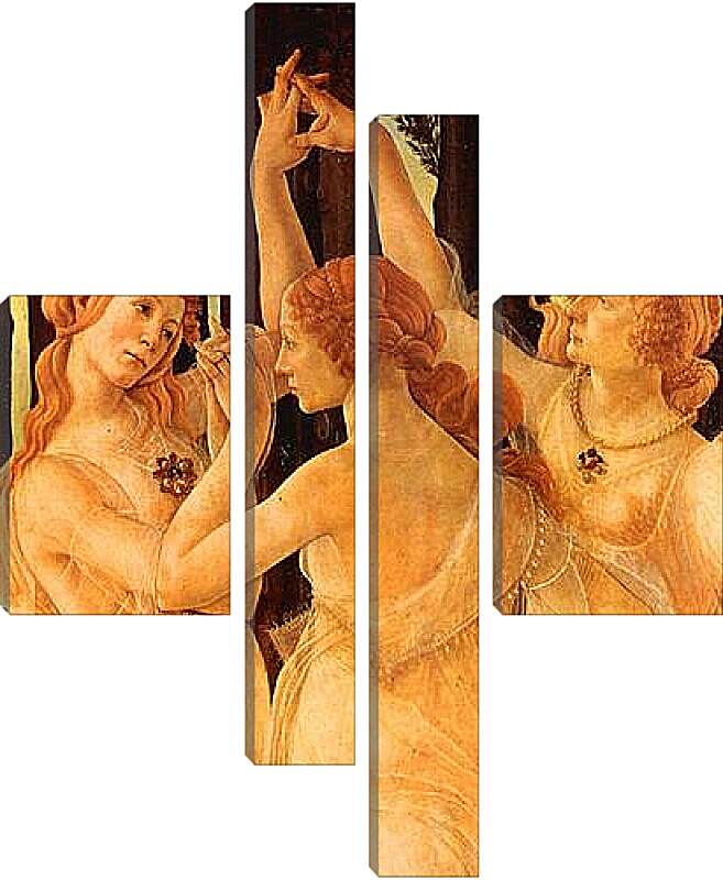 Модульная картина - Spring Primavera (detail Three Graces) Сандро Боттичелли