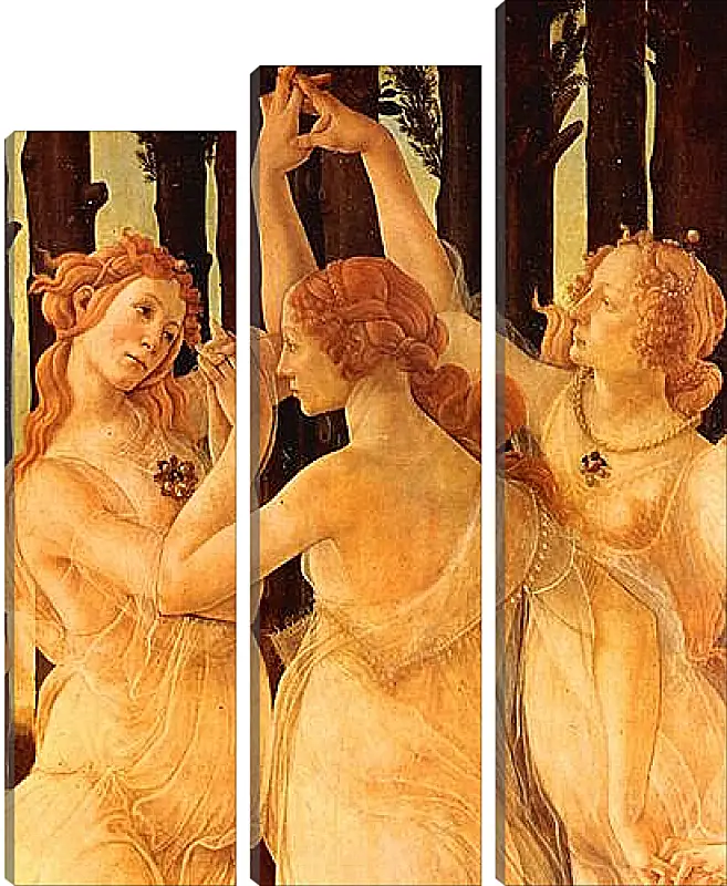 Модульная картина - Spring Primavera (detail Three Graces) Сандро Боттичелли