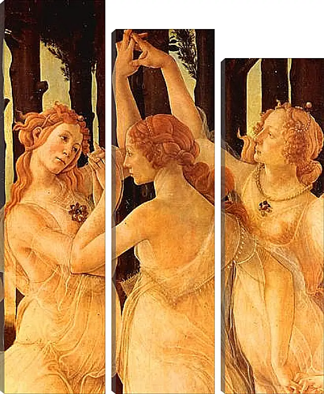 Модульная картина - Spring Primavera (detail Three Graces) Сандро Боттичелли