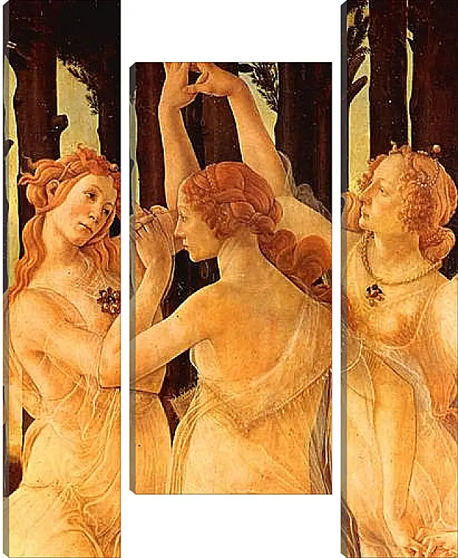 Модульная картина - Spring Primavera (detail Three Graces) Сандро Боттичелли