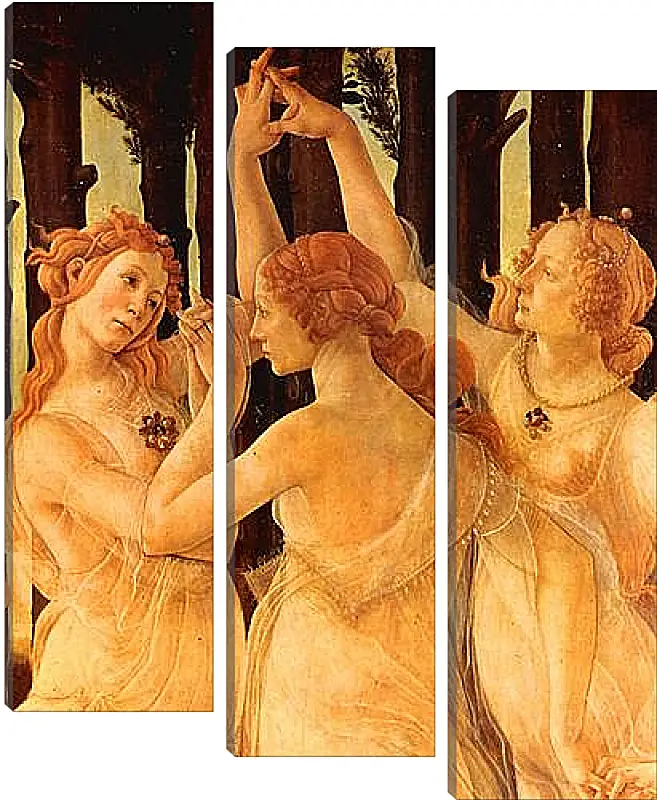 Модульная картина - Spring Primavera (detail Three Graces) Сандро Боттичелли