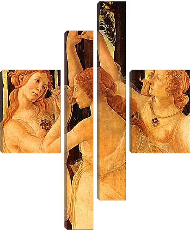 Модульная картина - Spring Primavera (detail Three Graces) Сандро Боттичелли