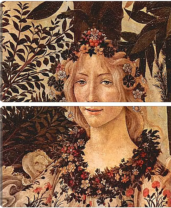 Модульная картина - Spring Primavera (detail Flora) Сандро Боттичелли