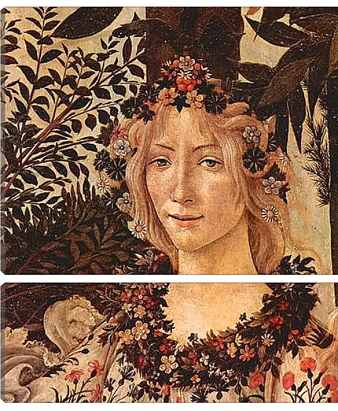 Модульная картина - Spring Primavera (detail Flora) Сандро Боттичелли