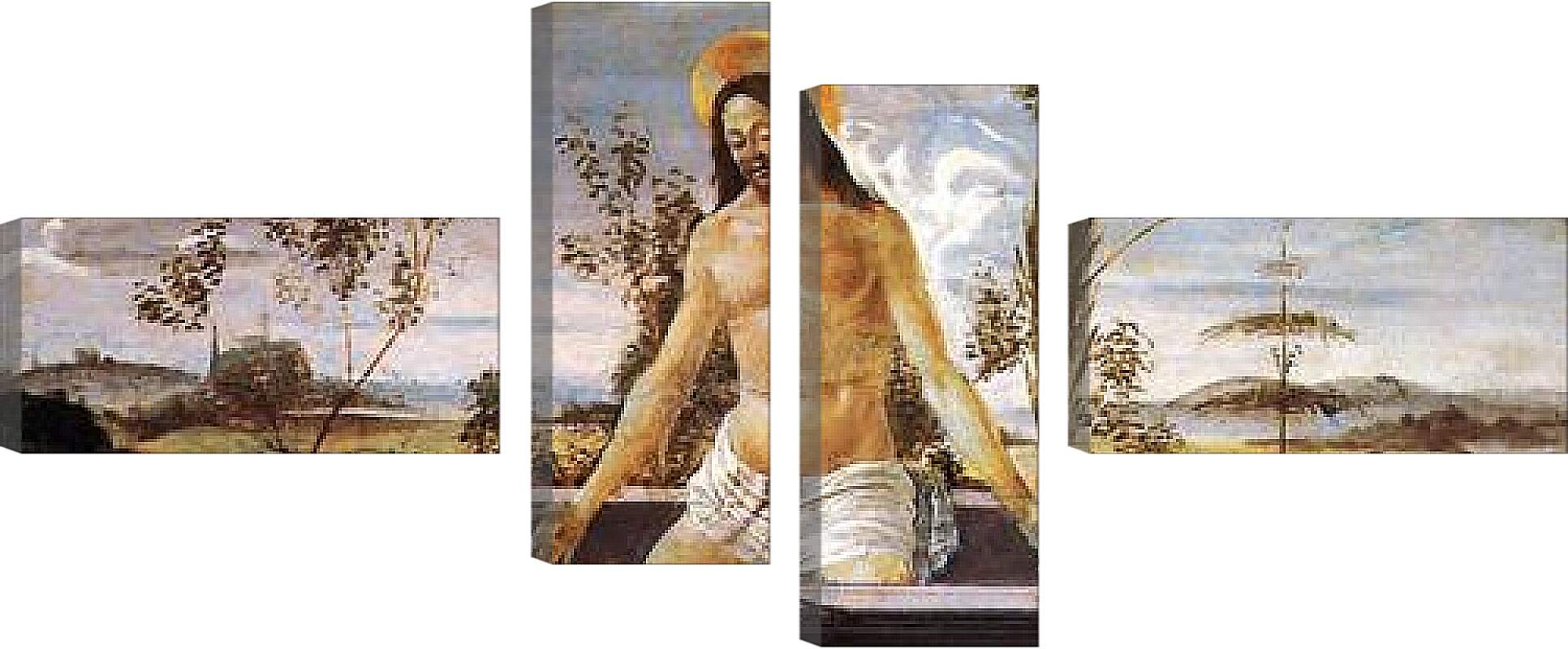 Модульная картина - Predella table of the San Barnaba Altar (4) Сандро Боттичелли
