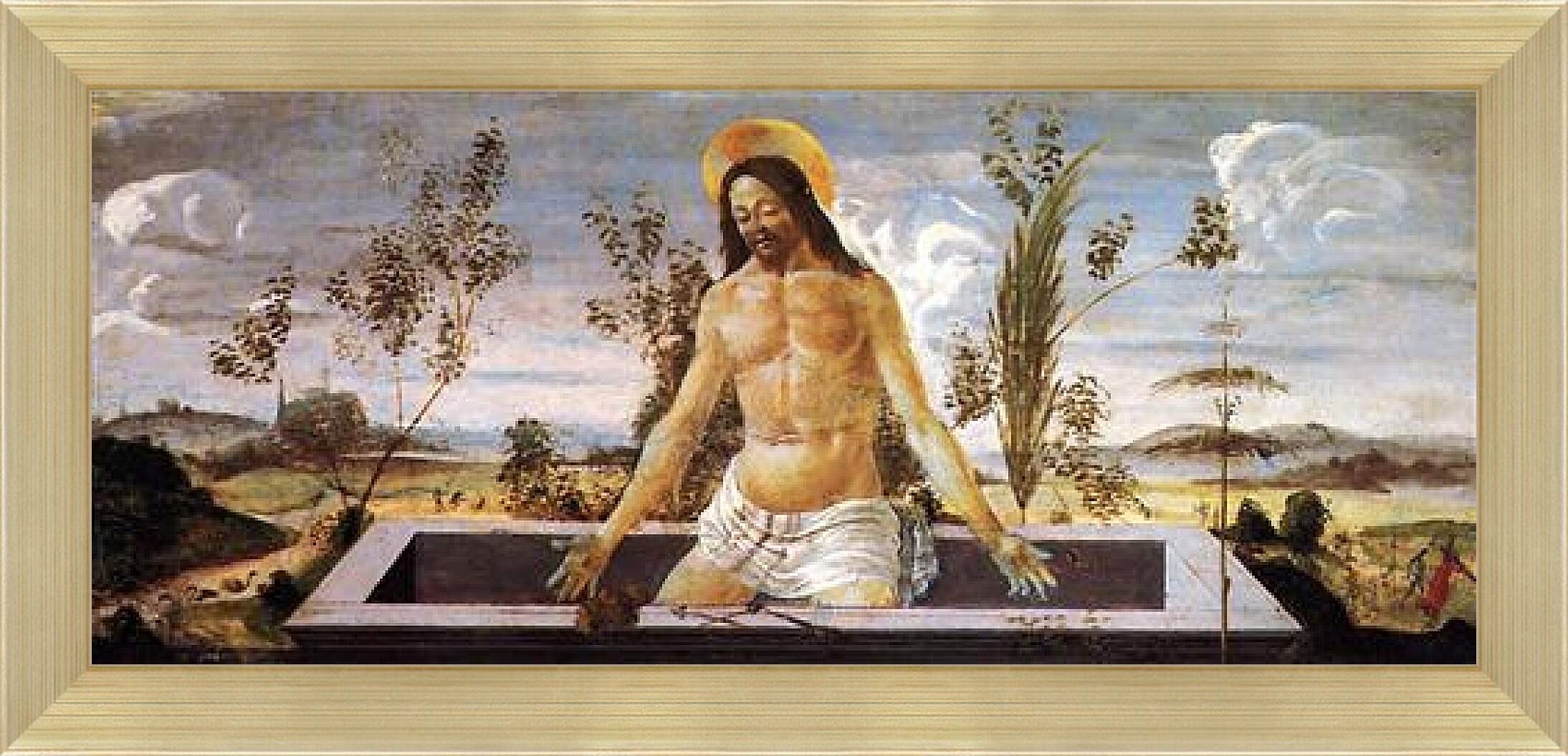 Картина в раме - Predella table of the San Barnaba Altar (4) Сандро Боттичелли