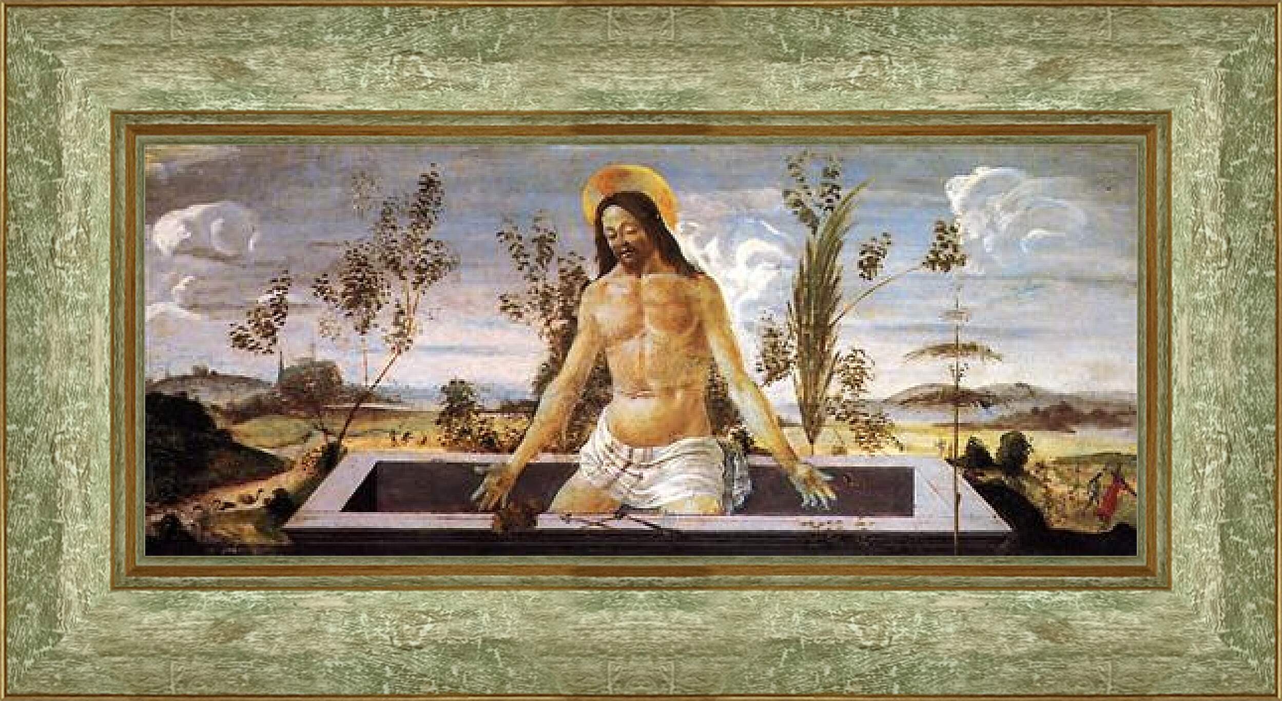 Картина в раме - Predella table of the San Barnaba Altar (4) Сандро Боттичелли