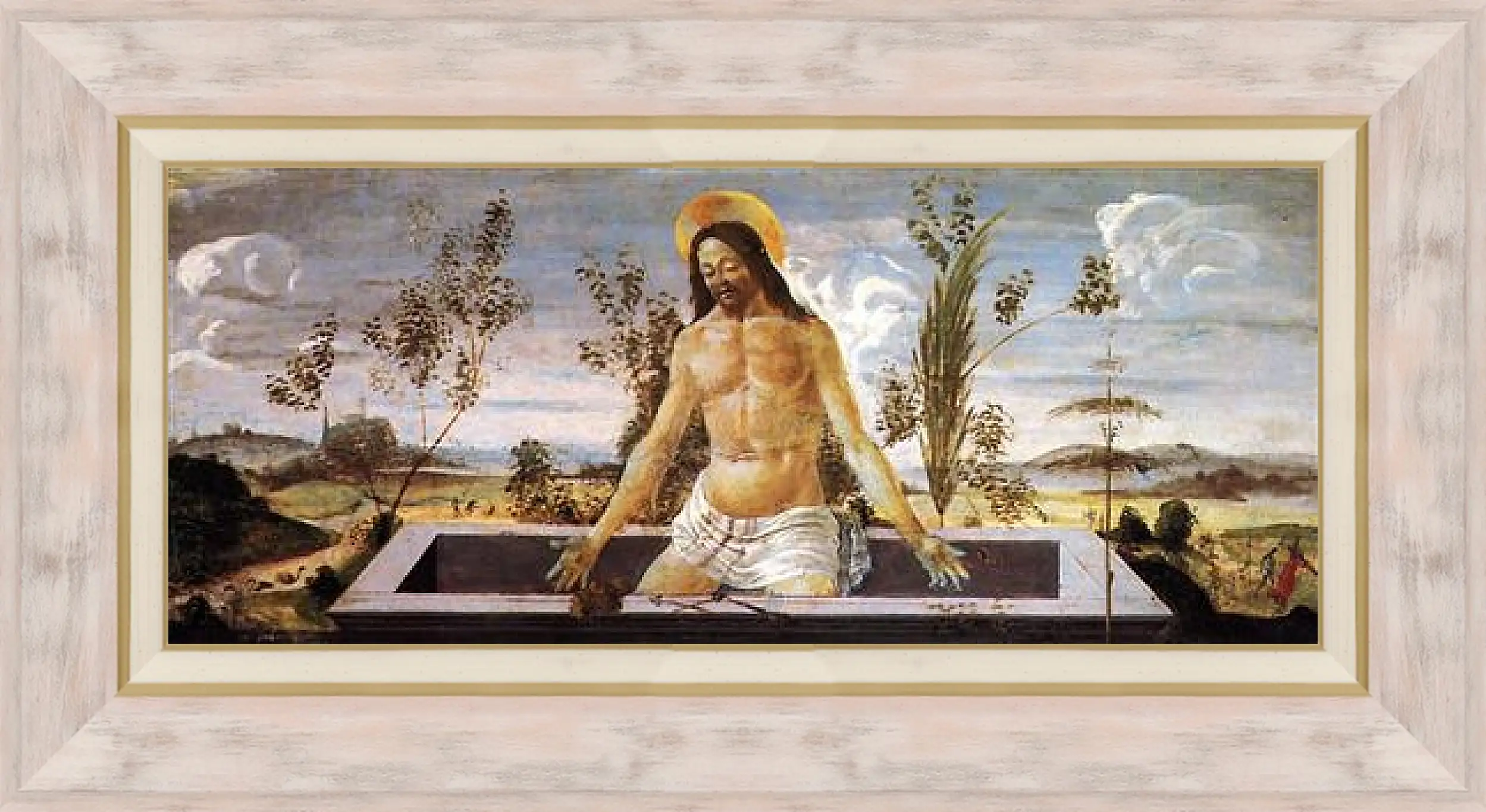 Картина в раме - Predella table of the San Barnaba Altar (4) Сандро Боттичелли