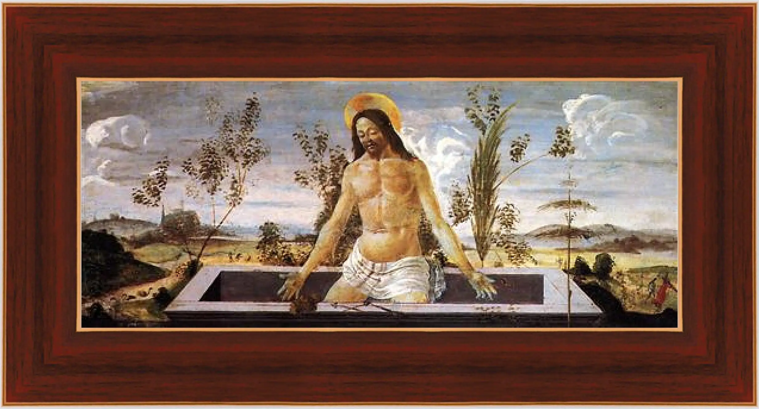 Картина в раме - Predella table of the San Barnaba Altar (4) Сандро Боттичелли
